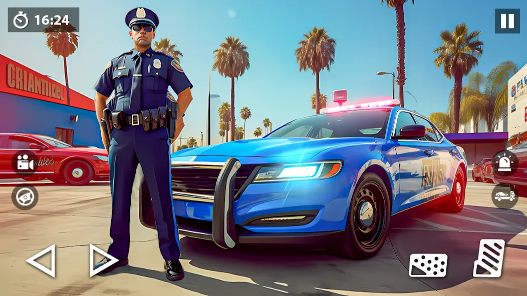 US Police Car Transporter Game — скриншот 1