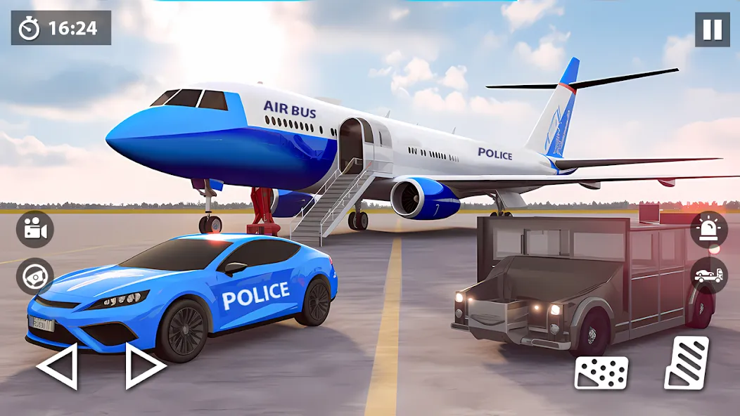 US Police Car Transporter Game — скриншот 2
