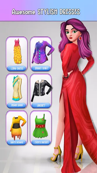 Fashion Stylist Makeup Dressup — скриншот 2