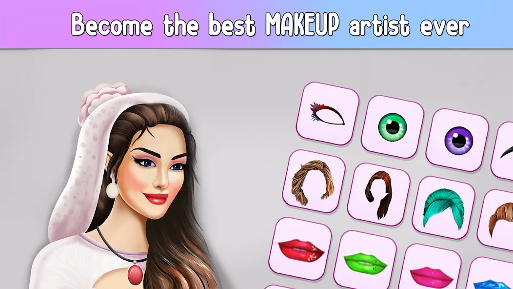 Fashion Stylist Makeup Dressup — скриншот 3