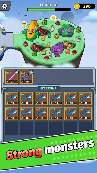 Merge Weapons:Air Island TD — скриншот 3 Merge Weapons:Air Island TD — скриншот 3