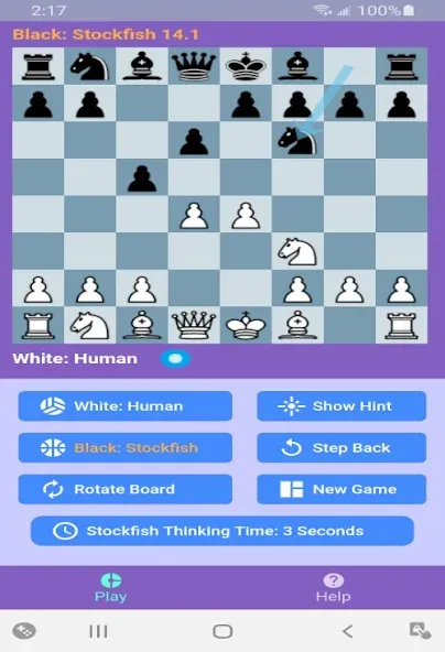 Chess With Stockfish 16 — скриншот 1
