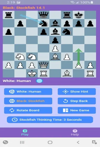 Chess With Stockfish 16 — скриншот 3