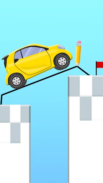Draw 2 Bridge: Draw Save Car — скриншот 2