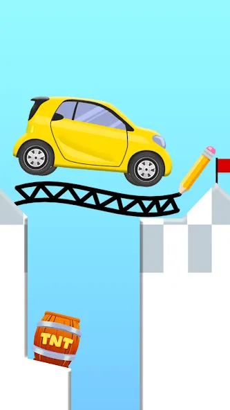 Draw 2 Bridge: Draw Save Car — скриншот 3