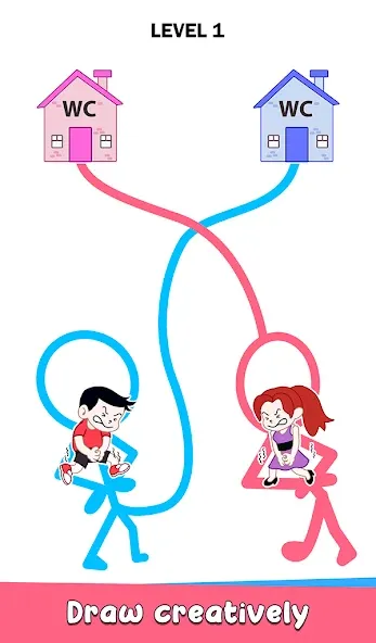 Toilet Rush Race: Draw Puzzle — скриншот 1 Toilet Rush Race: Draw Puzzle — скриншот 1