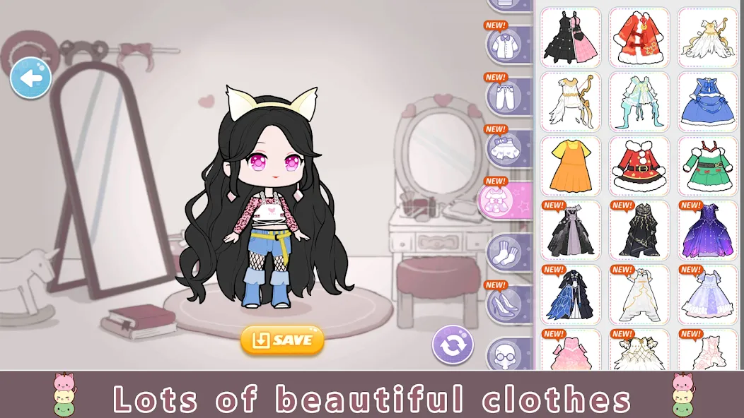 YOYO Doll Anime Dress Up Game — скриншот 2