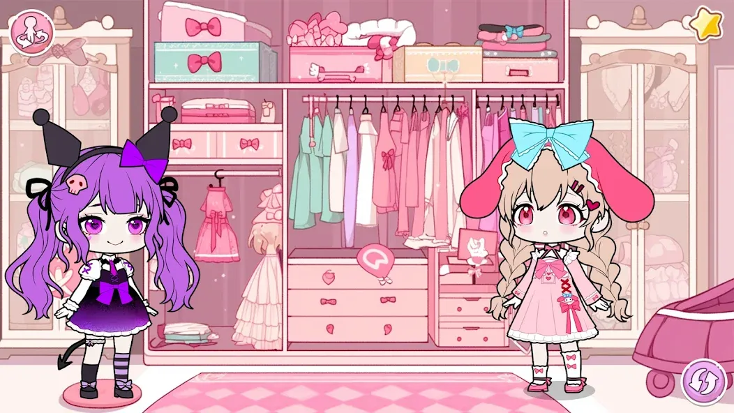 YOYO Doll School life Dress up — скриншот 1