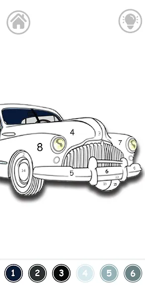 Cars Color By Number — скриншот 3
