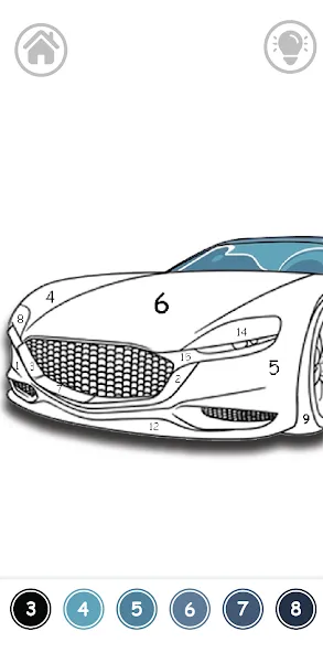 Cars Color By Number — скриншот 4