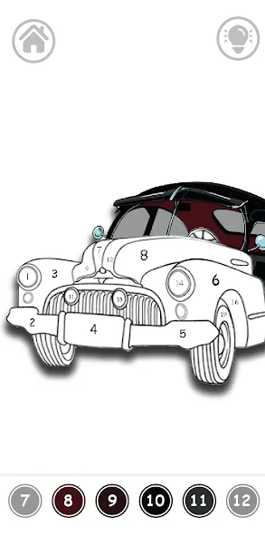 Cars Color By Number — скриншот 5