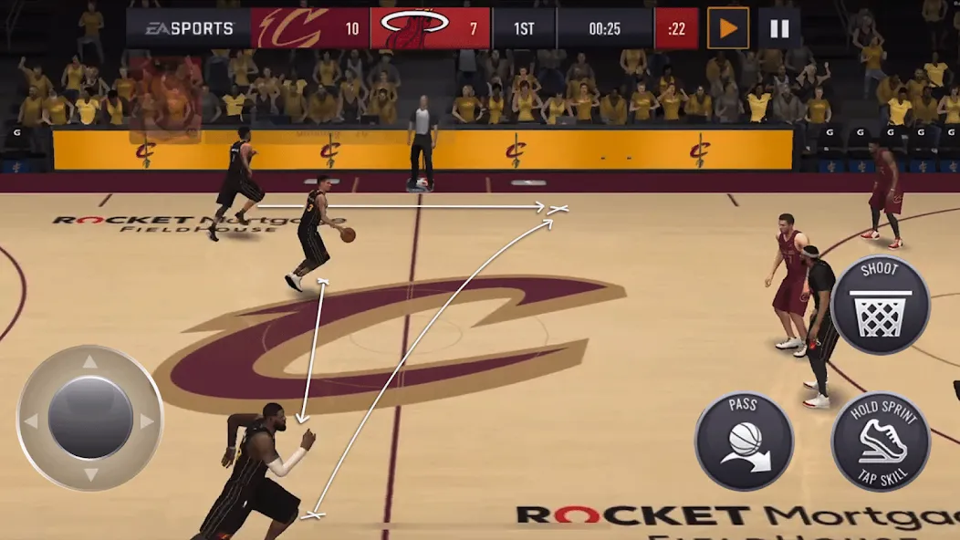 NBA LIVE Mobile Basketball — скриншот 2