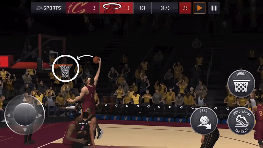 NBA LIVE Mobile Basketball — скриншот 4
