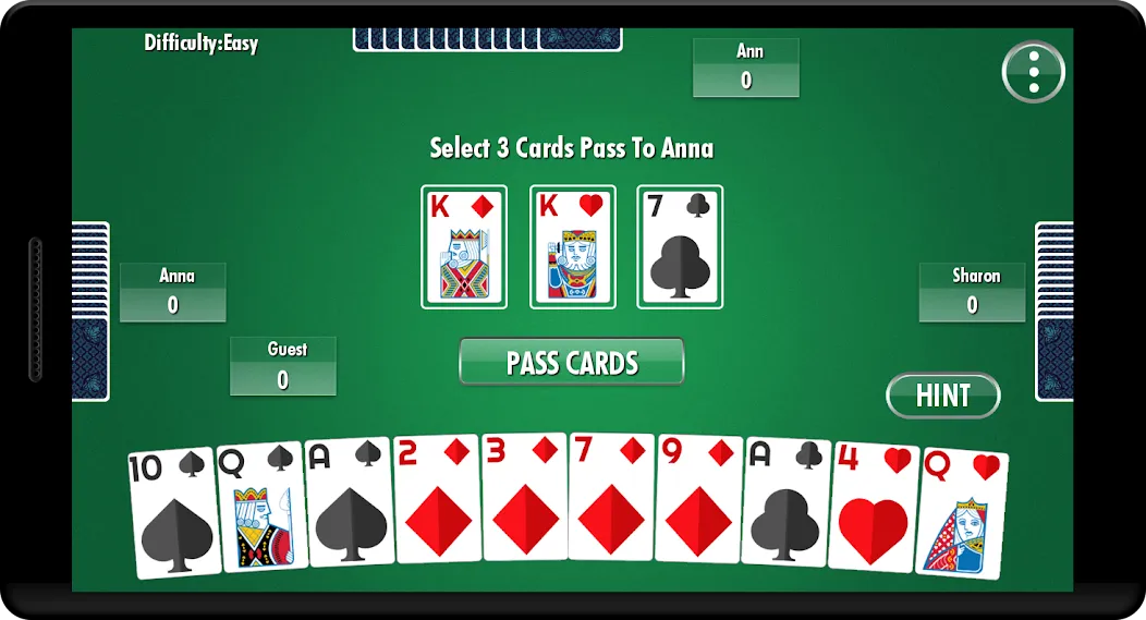 Hearts - Card Game — скриншот 1 Hearts - Card Game — скриншот 1