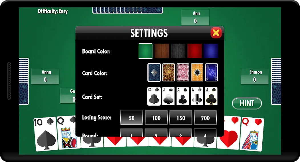 Hearts - Card Game — скриншот 2 Hearts - Card Game — скриншот 2