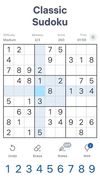 Sudoku.com - Classic Sudoku — скриншот 1