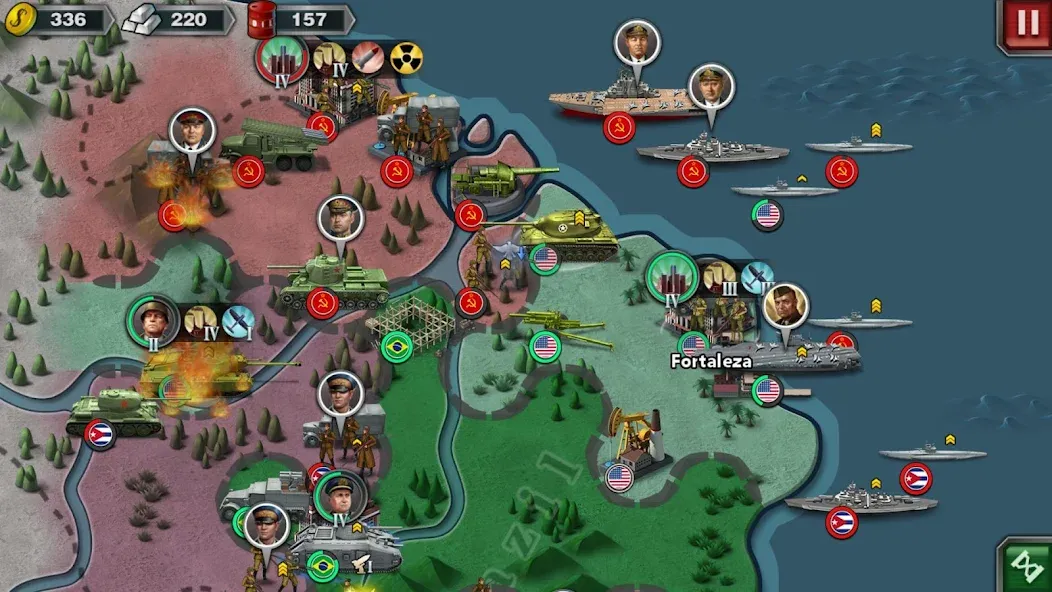 World Conqueror 3-WW2 Strategy — скриншот 1 World Conqueror 3-WW2 Strategy — скриншот 1