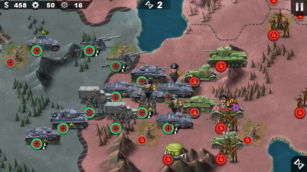 World Conqueror 4-WW2 Strategy — скриншот 1