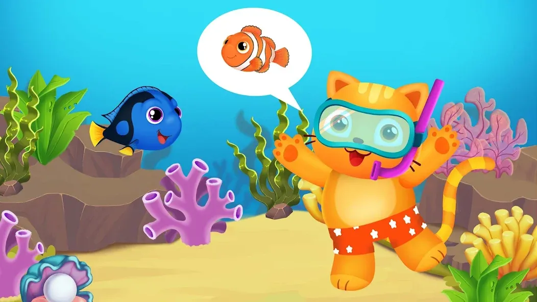 Baby Aquarium - Fish game — скриншот 3 Baby Aquarium - Fish game — скриншот 3