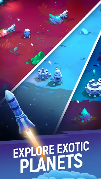 ExoMiner - Idle Miner Universe — скриншот 2 ExoMiner - Idle Miner Universe — скриншот 2