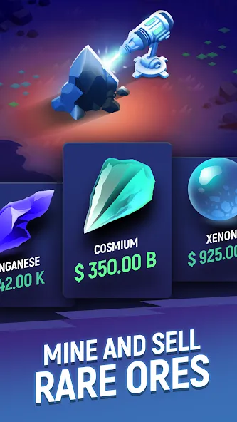 ExoMiner - Idle Miner Universe — скриншот 3 ExoMiner - Idle Miner Universe — скриншот 3