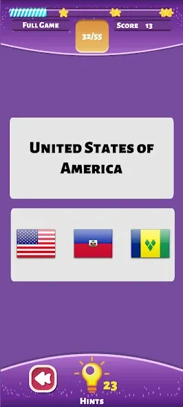 Country Flags World Quiz Game — скриншот 1 Country Flags World Quiz Game — скриншот 1