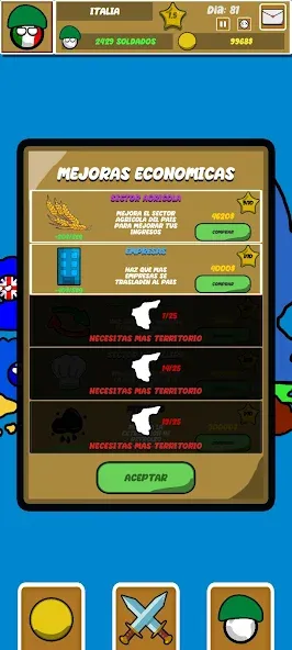 Countryballs Continental War — скриншот 3 Countryballs Continental War — скриншот 3
