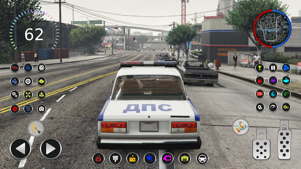 Police Car Riders: VAZ 2107 — скриншот 2