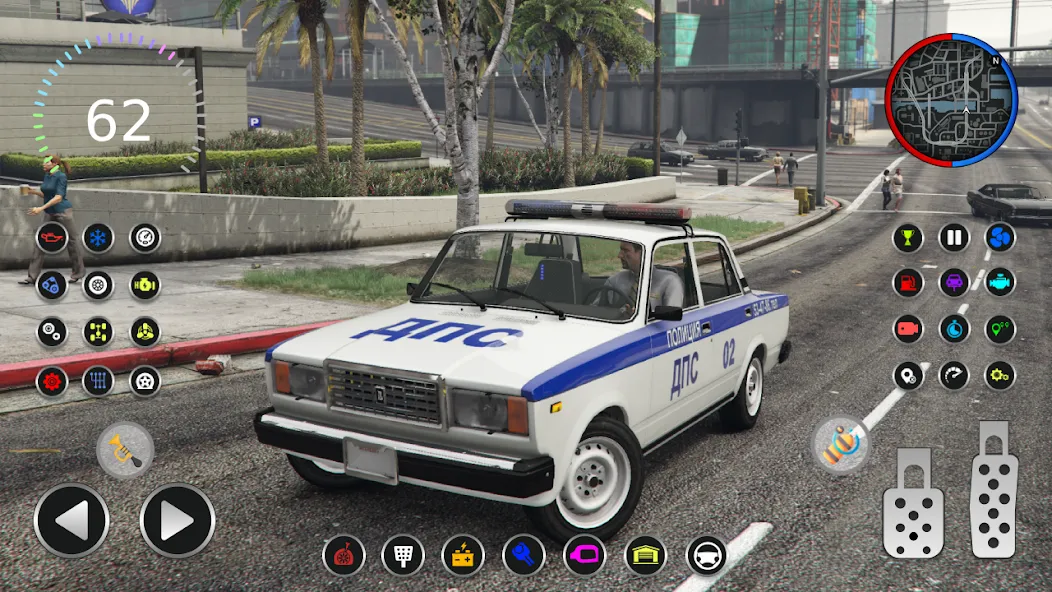Police Car Riders: VAZ 2107 — скриншот 4