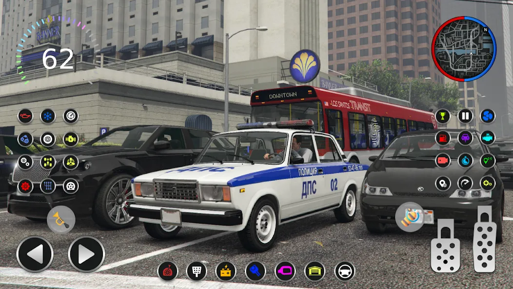 Police Car Riders: VAZ 2107 — скриншот 5