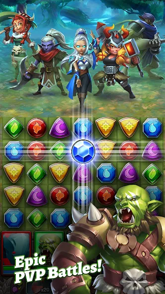 Dragon Strike: Puzzle RPG — скриншот 3