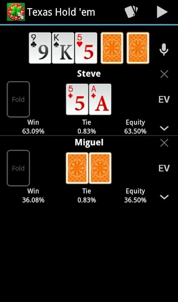 Poker Calculator — скриншот 1