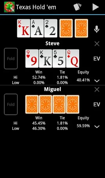 Poker Calculator — скриншот 3