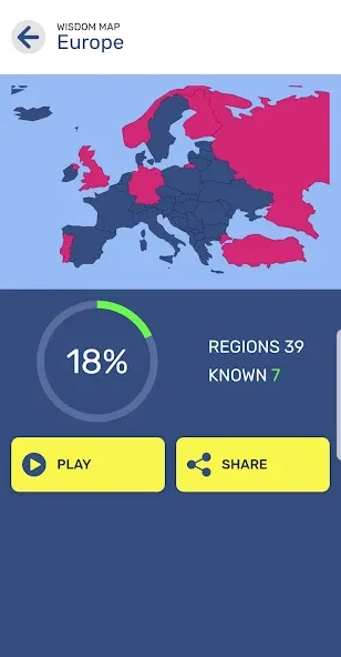 Map Quiz World Geography — скриншот 4