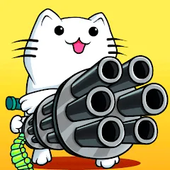 Stickman Cat Gun offline games MOD — Много денег