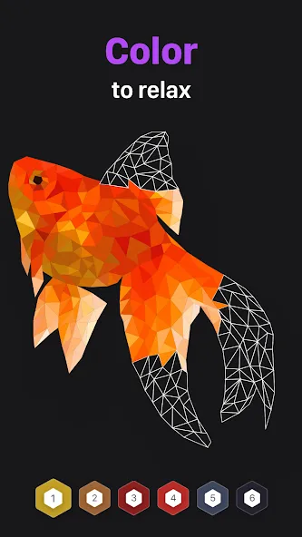 Polygon - Art Coloring Book — скриншот 1 Polygon - Art Coloring Book — скриншот 1