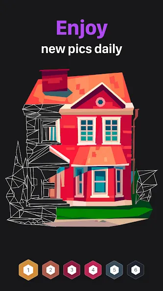 Polygon - Art Coloring Book — скриншот 3 Polygon - Art Coloring Book — скриншот 3