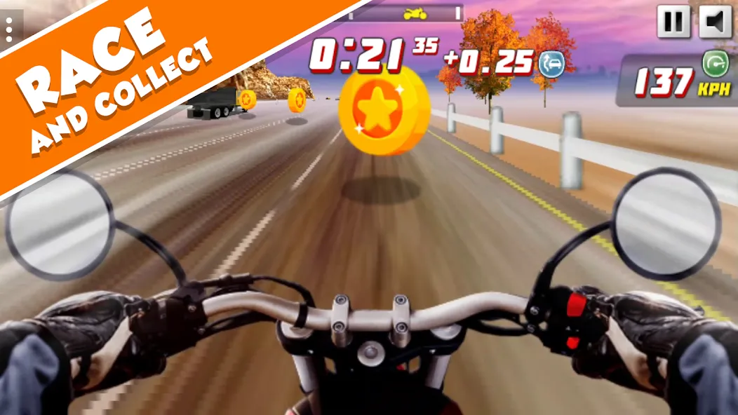 Highway Rider Extreme - 3D Mot — скриншот 1