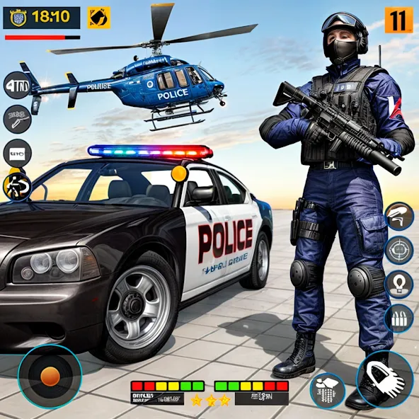 US Police Shooting Crime City — скриншот 1