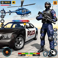 Скачать US Police Shooting Crime City MOD на Андроид — Много денег