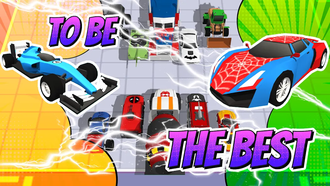 Superhero Car Merge Battle — скриншот 1