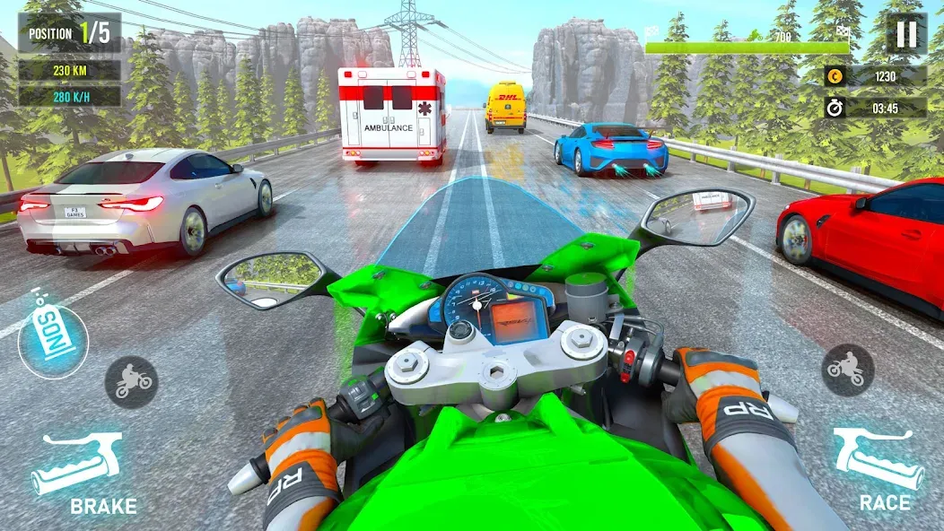 Moto Traffic Bike Race Game 3d — скриншот 1