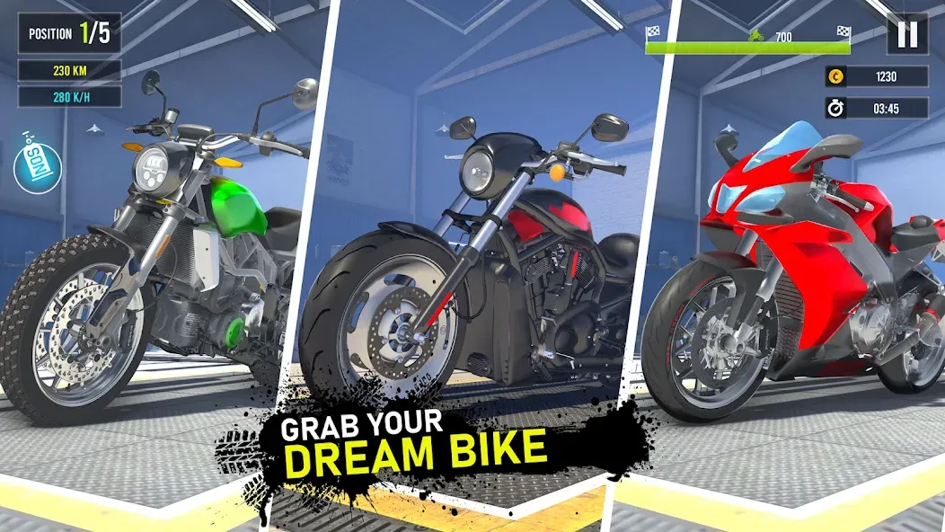 Moto Traffic Bike Race Game 3d — скриншот 2