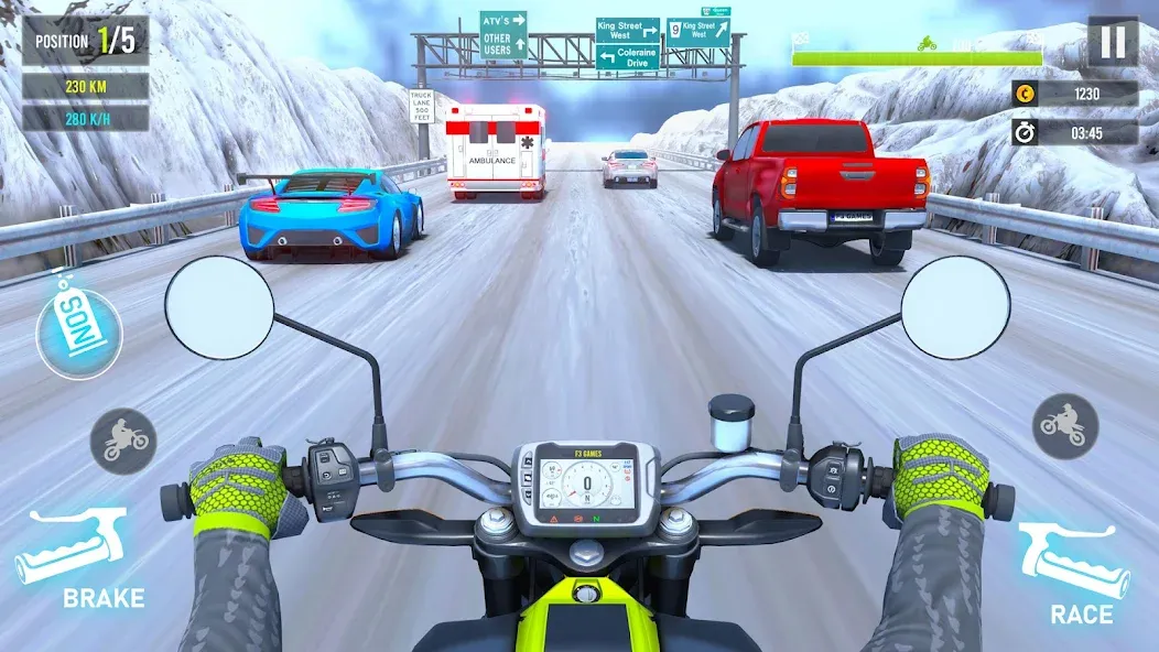 Moto Traffic Bike Race Game 3d — скриншот 3