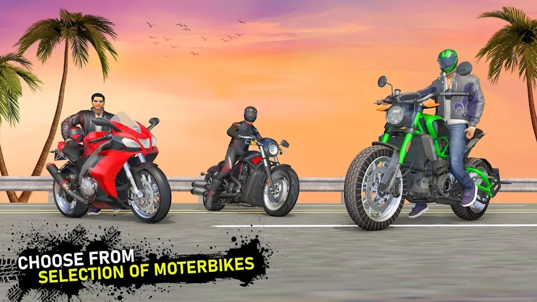 Moto Traffic Bike Race Game 3d — скриншот 4