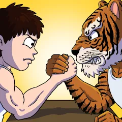 Скачать Arm Wrestling Clicker — MOD APK Много денег