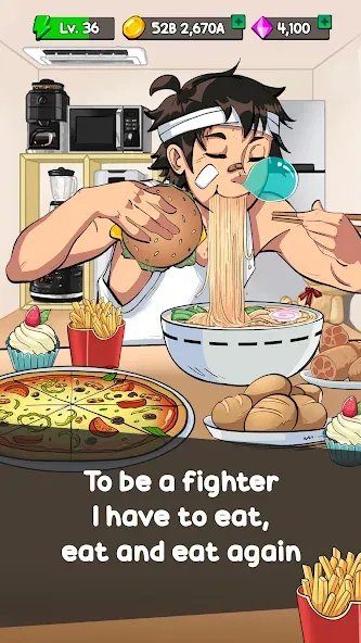 Food Fighter Clicker Games — скриншот 1