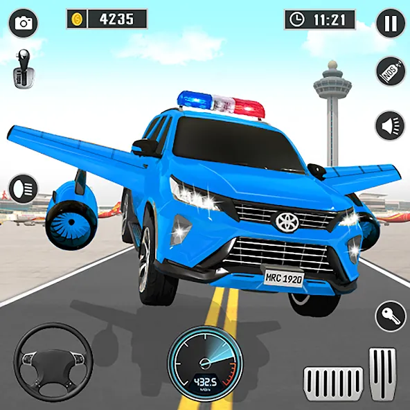 Flying Prado Car Robot Game — скриншот 1 Flying Prado Car Robot Game — скриншот 1