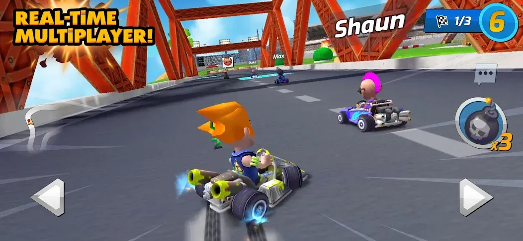 Boom Karts Multiplayer Racing — скриншот 1 Boom Karts Multiplayer Racing — скриншот 1