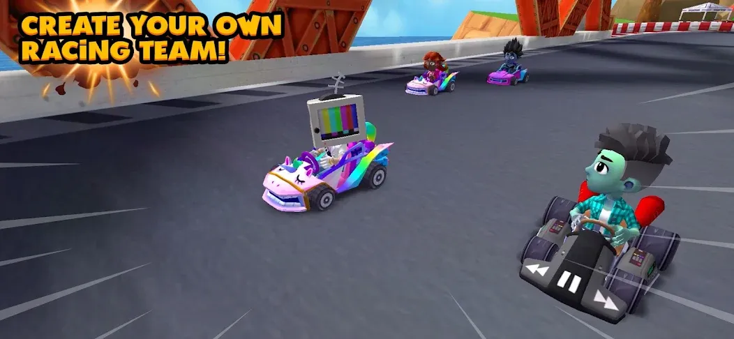 Boom Karts Multiplayer Racing — скриншот 3 Boom Karts Multiplayer Racing — скриншот 3